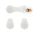 white logo - Silicone Golf Ball Marker Clip