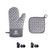 Oven Mitt and Pot Holder Set