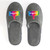 Gray Logo - Breathable Coral Velvet Hotel Anti-slip Slippers