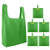 Green Blank - Foldable Shopping Tote Bag With Small Pocket