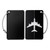 Black blank - Luggage Tags Card Holders with Stainless Steel Loops