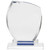Blue Accent Crystal Glass Awards