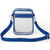 Blue - Rock'it 3-Day Messenger Handbag Clear PVC Transparent Crossbody Bag