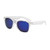 Clear/Blue - Mirrored Clear Frame Malibu Sunglasses