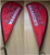 Car Wing Double Sided Examples - Car Wing Window Paddle Flag - Hardware + Double Sided Flag