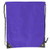 Dark Purple Blank - Premium 210D Polyester Drawstring Backpack, Cinch Sports Bag