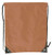 Brown Blank - Premium 210D Polyester Drawstring Backpack, Cinch Sports Bag