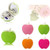 Apple Shaped Cosmetic Hygiene Set (4 Tools)