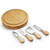 Tools and Cheese Board Blank - Seville 5 PC Bamboo Cheese Set / Serving Board