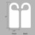 PVC Rounded Mirror Hook