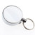Silver - Full Metal Round Badge Reel w/ Belt Clip
