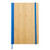 Bamboo/Blue - 6"x 8" Bamboo Journal w/RPET Back