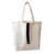White/Black Blank - 6 Oz. Strap Foldable Reusable Canvas Bag