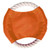 Orange - Rope Disc - Sewn Woven Patch