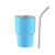 3 Oz. Stainless Steel Insulated Mini Shot Tumbler with Straw