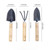 Garden Tool Hand Planting Mini Shovel Rake Spade Wood Handle Sets