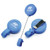 Blue - ABS Retractable Badge Reel with Epoxy Dome Print