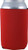 Red Blank - FoamZone Neoprene Collapsible Can Cooler