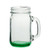 Green Blank - 16 oz. Import Mason Jars with Handles