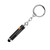 Metallic Black - Stylus-330 Promotional Stylus Keychain