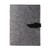 Black Turquoise Blank - Pinyon Felt Mini Padfolio