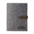 Slate Gray Light Rust - Pinyon Felt Mini Padfolio