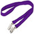 Violet - Double Ended Polyester Dye-Sublimation Lanyard Full Color