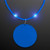 Still-Light Blue Beads with Blue Medallion - Domestic Print