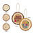 Full Color Christmas Ornament - Trunk w/ hemp rope