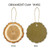 Full Color Christmas Ornament - Trunk w/ hemp rope