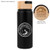 Black Logo - 20 oz. Vacuum-Sealed Stainless Water Bottle with Bamboo Lid