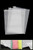 7.9 x 11.9 Inch Matte Frosted Storage Bag Waterproof Zip-Lock Seal Storage Bag Makeup Packing Pouch