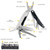 Multi Functional Scissors And Pliers Tool Kit With Wine Opener