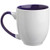 Purple - 16 oz. Miami Two-Tone Bistro Custom Ceramic Mugs