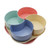 2-pieces Colorful Rectangular Portable Tableware