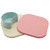 Blue/ Pink - 2-pieces Colorful Rectangular Portable Tableware