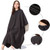 Black Blank - Waterproof Barber Cape Salon Hair Nylon Cutting Cape