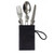 3-Piece Folding Camping Cutlery Utensil Set W/Pouch