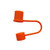 Orange - Dustproof Silicone Straw Cap