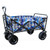Blue - Portable Foldable Yard Storage Cart