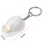2" Mini Plastic Safety Helmet Shape Keychain w/LED Flashlight