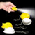 Yellow/Silver Blank Lifestyle - 2" Mini Plastic Safety Helmet Shape Keychain w/LED Flashlight