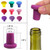 Round Panel Nail Shaped Silicone Wine Stopper Cork