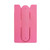 Pink - Stick on Silicon Rubber Card Holder with Cell Phone Stand