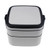 Gray - Square Double-layer Bento Box