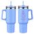 Aqua Blue Logo - Genoa 40 oz Vacuum Insulated Travel Mug with Straw