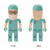 Doctor, Nurse, Surgeon, Medical Personnel Shaped USB Drive With Moveable Legs And Arms