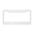 Blank White - High Impact License Plate Frame