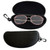 Portable Zipper Sunglasses Hard Case Eyes Glasses Box Bag