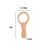 Round Wood Handheld Mirror